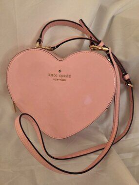 Kate Spade Pink Heart Crossbody Bag -- Mini Novelty Purse